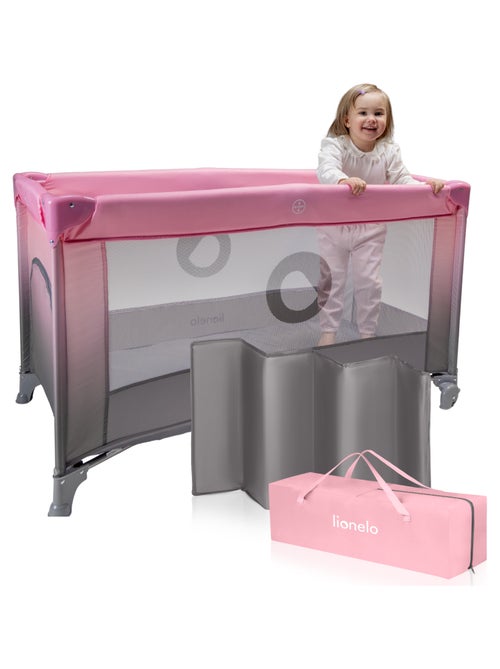 Cuna de viaje 2 en 1 Stefi LIONELO - Parque infantil - 125 x 65 cm - Ruedas - 0-36 meses - Bolsa inc - Kiabi