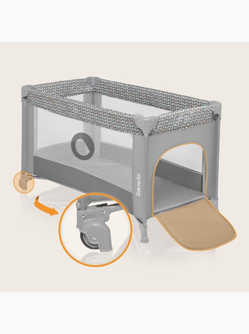 Cuna de viaje 2 en 1 Stefi LIONELO - Parque infantil - 125 x 65 cm - Ruedas - 0-36 meses - Bolsa inc - Kiabi