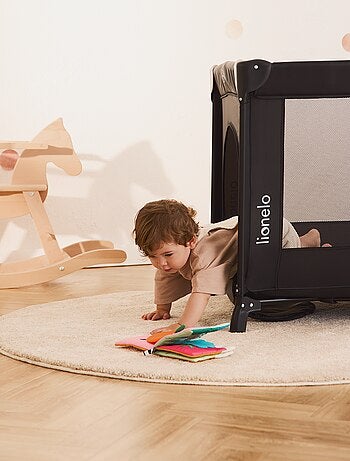 Cuna de viaje 2 en 1 Stefi LIONELO - Parque infantil - 125 x 65 cm - Ruedas - 0-36 meses - Bolsa inc