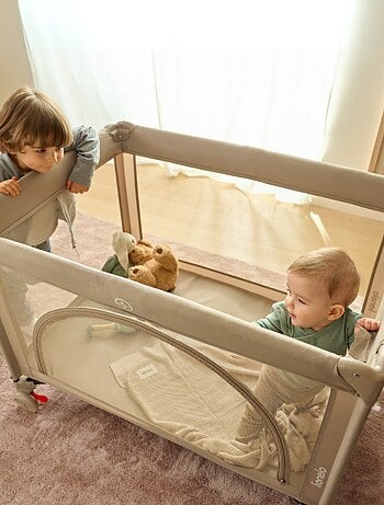 Cuna de viaje 3 en 1 LIONELO Laura - Parque infantil - Colchón de alta densidad - Ruedas - 0-36 mese