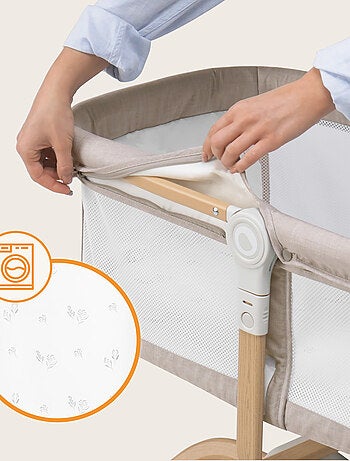 Cuna y cama inteligente LIONELO - Cuna de viaje - Hasta 9 kg - Con colchón - Bolsa de transporte