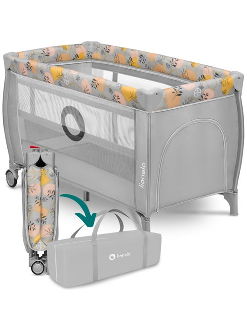 Cuna de viaje 3 en 1 LIONELO Stefi Plus - Parque infantil - Colchón de alta densidad - Ruedas - 0-36 - Kiabi