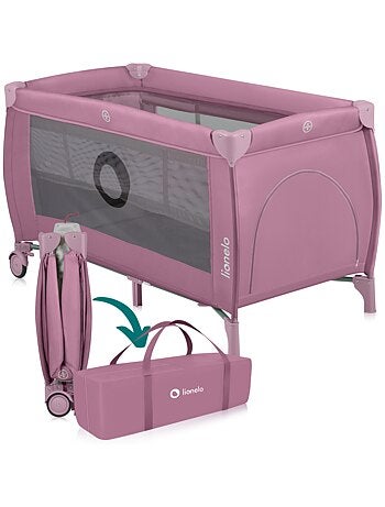 Cuna de viaje 3 en 1 LIONELO Stefi Plus - Parque infantil - Colchón de alta densidad - Ruedas - 0-36