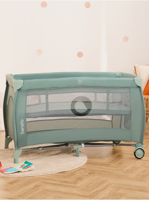Cuna de viaje 3 en 1 LIONELO Stefi Plus - Parque infantil - Colchón de alta densidad - Ruedas - 0-36 - Kiabi