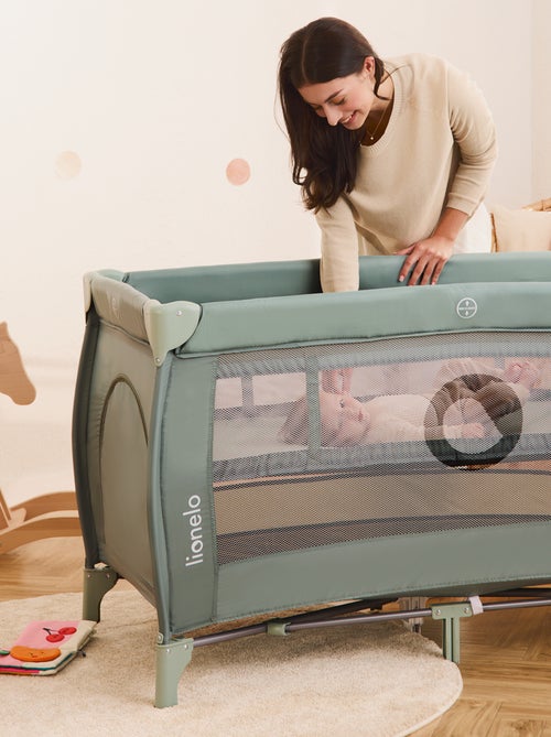 Cuna de viaje 3 en 1 LIONELO Stefi Plus - Parque infantil - Colchón de alta densidad - Ruedas - 0-36 - Kiabi
