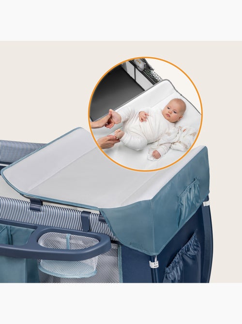 Cuna de viaje 3 en 1 LIONELO Sven Plus - Parque infantil - 0-36 meses - Cambiador - Mosquitera - Kiabi
