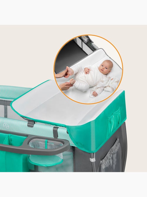 Cuna de viaje 3 en 1 LIONELO Sven Plus - Parque infantil - 0-36 meses - Cambiador - Mosquitera - Kiabi