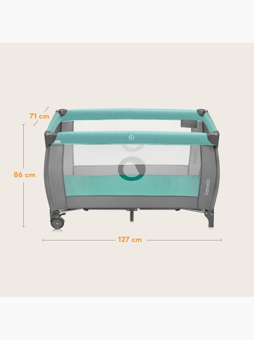 Cuna de viaje 3 en 1 LIONELO Sven Plus - Parque infantil - 0-36 meses - Cambiador - Mosquitera - Kiabi