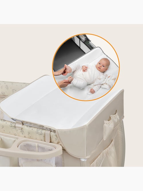 Cuna de viaje 3 en 1 LIONELO Sven Plus - Parque infantil - 0-36 meses - Cambiador - Mosquitera - Kiabi