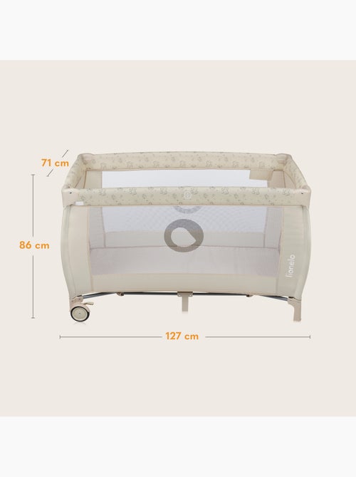 Cuna de viaje 3 en 1 LIONELO Sven Plus - Parque infantil - 0-36 meses - Cambiador - Mosquitera - Kiabi