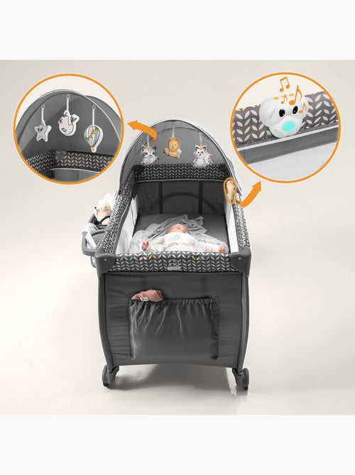 Cuna de viaje 3 en 1 LIONELO Sven Plus - Parque infantil - 0-36 meses - Cambiador - Mosquitera - Kiabi Cuna de viaje 3 en 1 LIONELO Sven Plus - Parque infantil - 0-36 meses - Cambiador - Mosquitera - Kiabi