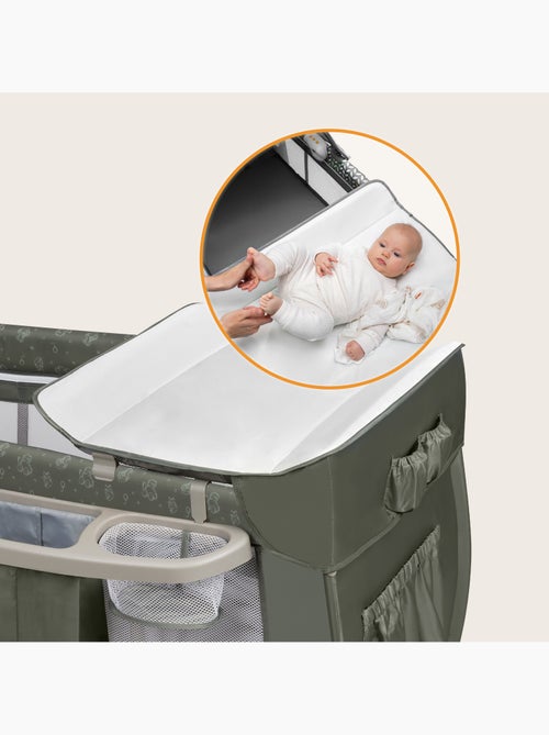 Cuna de viaje 3 en 1 LIONELO Sven Plus - Parque infantil - 0-36 meses - Cambiador - Mosquitera - Kiabi