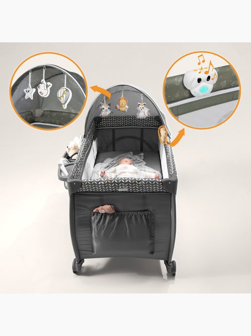 Cuna de viaje 3 en 1 LIONELO Sven Plus - Parque infantil - 0-36 meses - Cambiador - Mosquitera - Kiabi