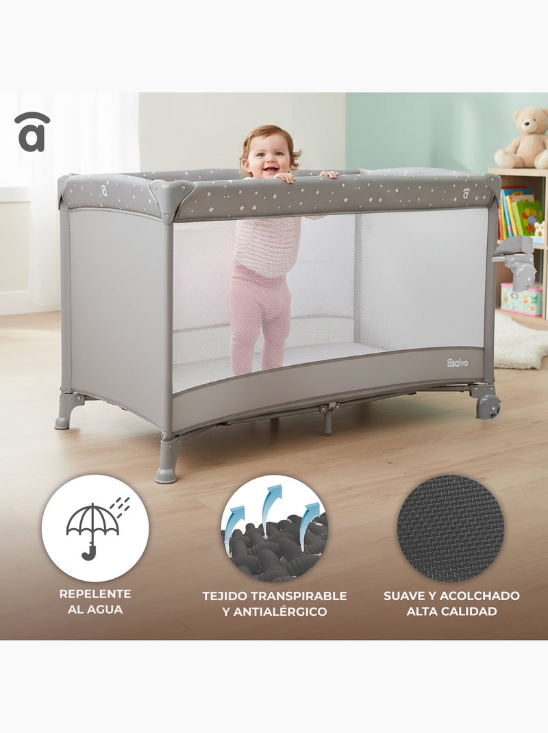 Cuna de Viaje Baleares 2 Asalvo Beige - Kiabi