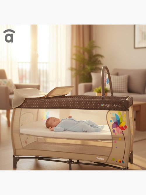 Cuna de Viaje Completa Plus Molinillo Asalvo - Kiabi