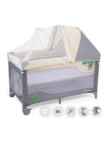 Cuna de viaje con cambiador mosquitera y ruedas HyperMotion