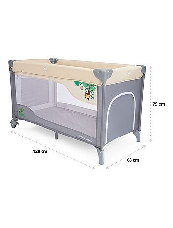 Cuna de viaje con cambiador mosquitera y ruedas HyperMotion