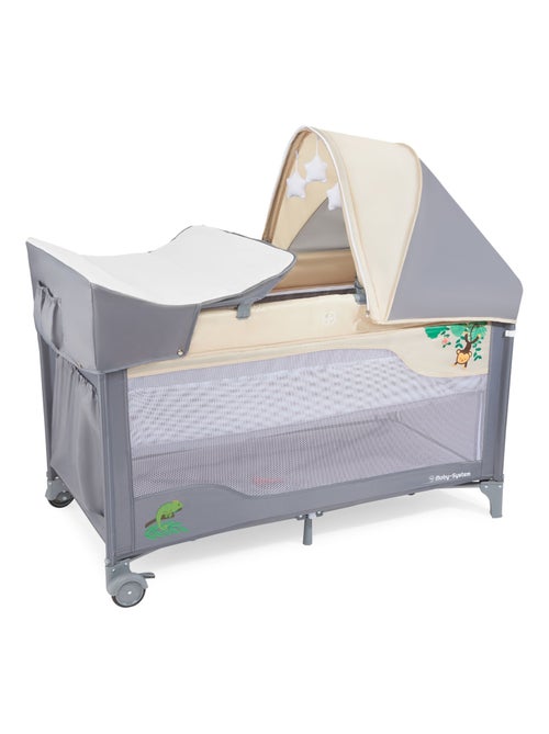 Cuna de viaje con cambiador mosquitera y ruedas HyperMotion - Kiabi