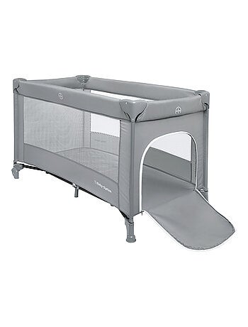 Cuna de viaje plegable HAPPY TRAVELLER BASIC con colchón y bolsa de transporte – color gris
