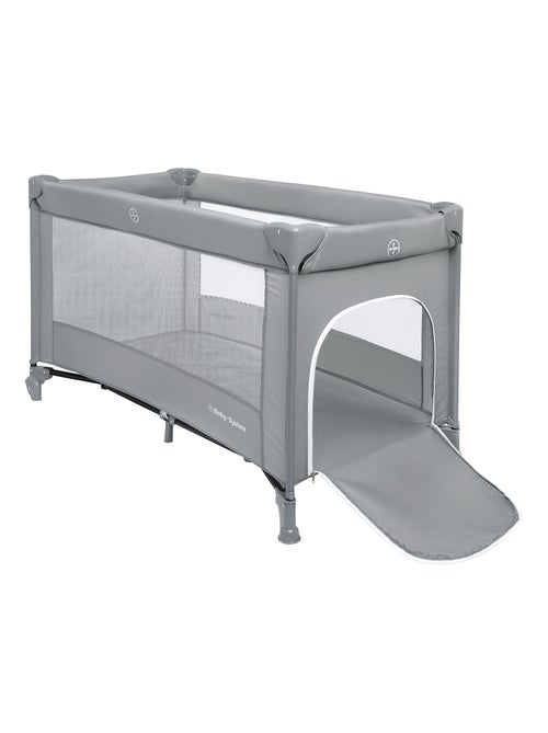 Cuna de viaje plegable HAPPY TRAVELLER BASIC con colchón y bolsa de transporte – color gris - Kiabi Cuna de viaje plegable HAPPY TRAVELLER BASIC con colchón y bolsa de transporte – color gris - Kiabi