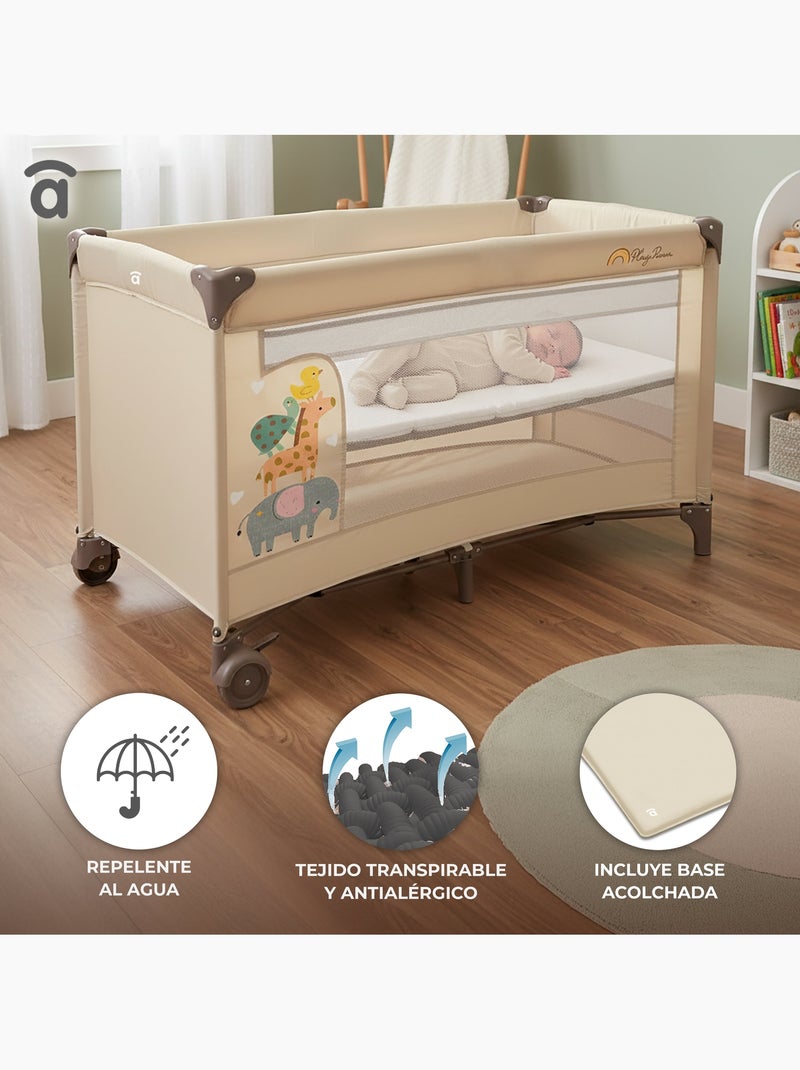 Cuna de viaje smooth libélula asalvo Beige - Kiabi