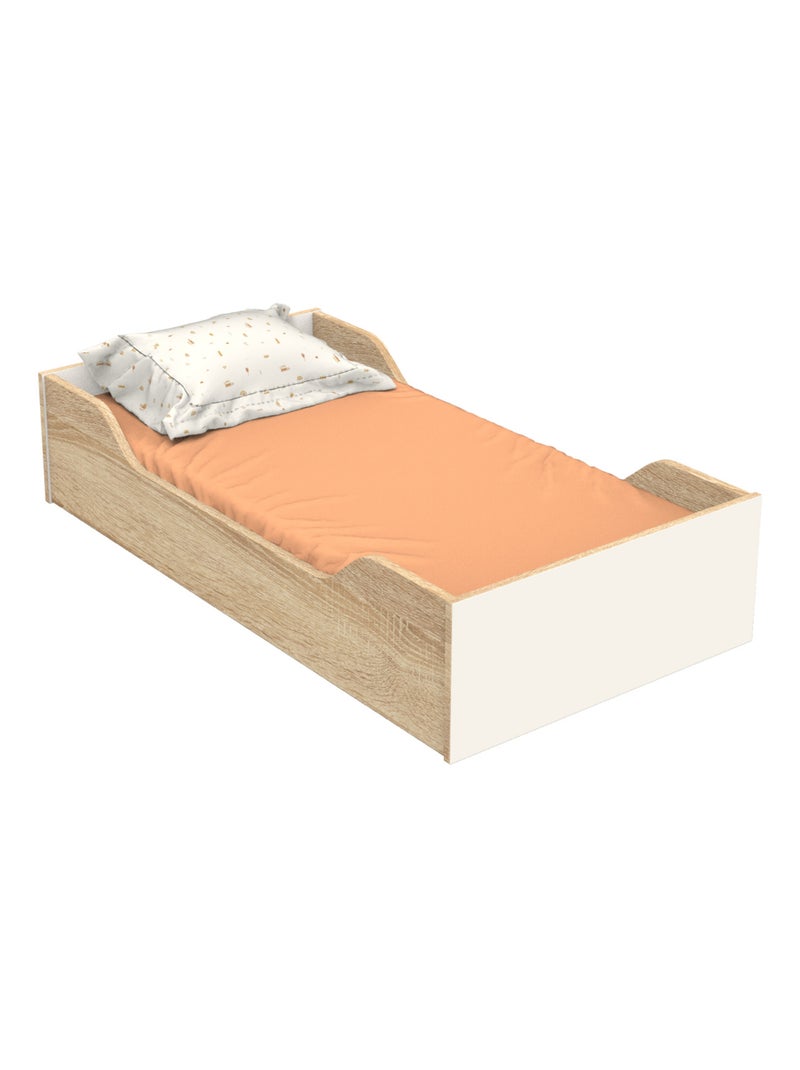 Cuna evolutiva 140x70 - Little Big Bed con decoración color - SAUTHON Crudo - Kiabi