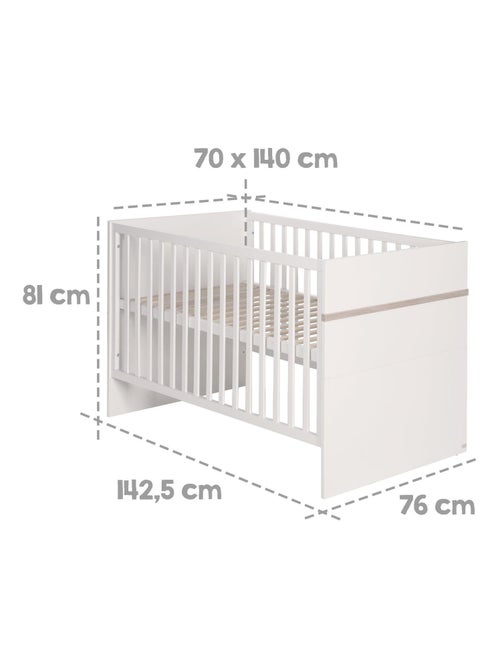 Cuna evolutiva con cajón - Convertible en cama infantil - Altura ajustable - 'Roba moritz' - Kiabi