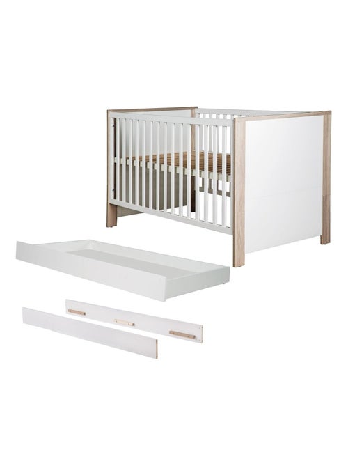 Cuna evolutiva con cajón - Convertible en cama infantil - Altura ajustable - 'Roba olaf' - Kiabi
