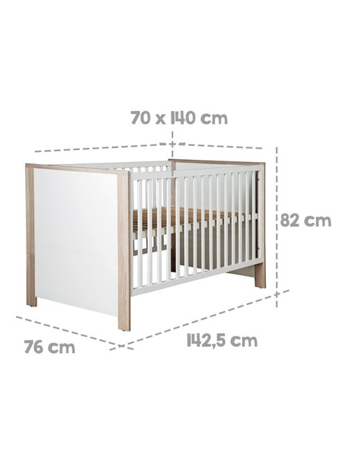 Cuna evolutiva con cajón - Convertible en cama infantil - Altura ajustable - 'Roba olaf' - Kiabi