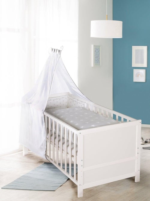 Cuna evolutiva convertible en cama infantil - Hasta 7 años - Altura ajustable - 'ROBA' - Kiabi Cuna evolutiva convertible en cama infantil - Hasta 7 años - Altura ajustable - 'ROBA' - Kiabi