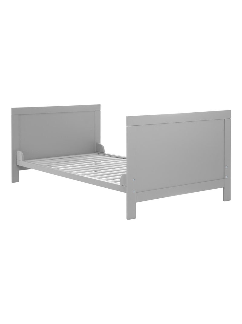 Cuna evolutiva convertible en cama infantil - Hasta 7 años - Altura ajustable - 'ROBA' Gris topo - Kiabi