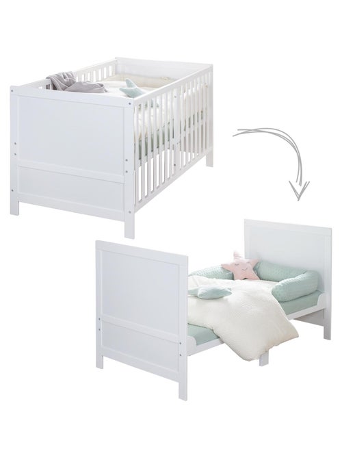 Cuna evolutiva convertible en cama infantil hasta 7 años - Altura ajustable - 'ROBA Easy Sleep' - Kiabi Cuna evolutiva convertible en cama infantil hasta 7 años - Altura ajustable - 'ROBA Easy Sleep' - Kiabi