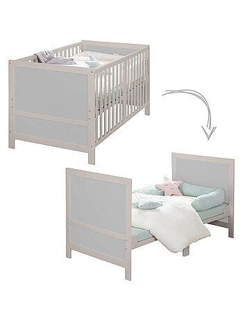 Cuna evolutiva convertible en cama infantil hasta 7 años - Altura ajustable - 'ROBA Easy Sleep'