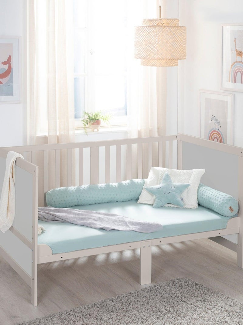 Cuna evolutiva convertible en cama infantil hasta 7 años - Altura ajustable - 'ROBA Easy Sleep' Gris claro - Kiabi