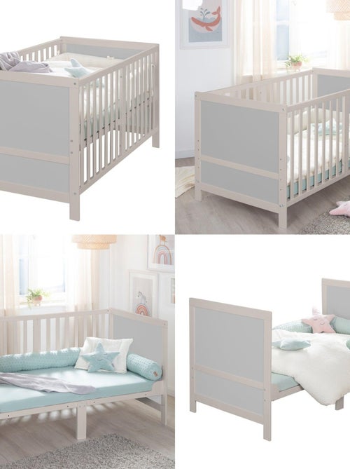 Cuna evolutiva convertible en cama infantil hasta 7 años - Altura ajustable - 'ROBA Easy Sleep' - Kiabi