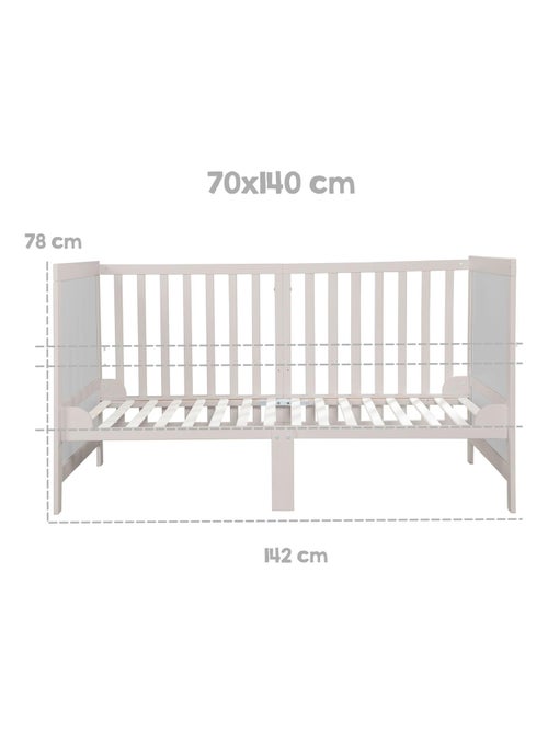Cuna evolutiva convertible en cama infantil hasta 7 años - Altura ajustable - 'ROBA Easy Sleep' - Kiabi