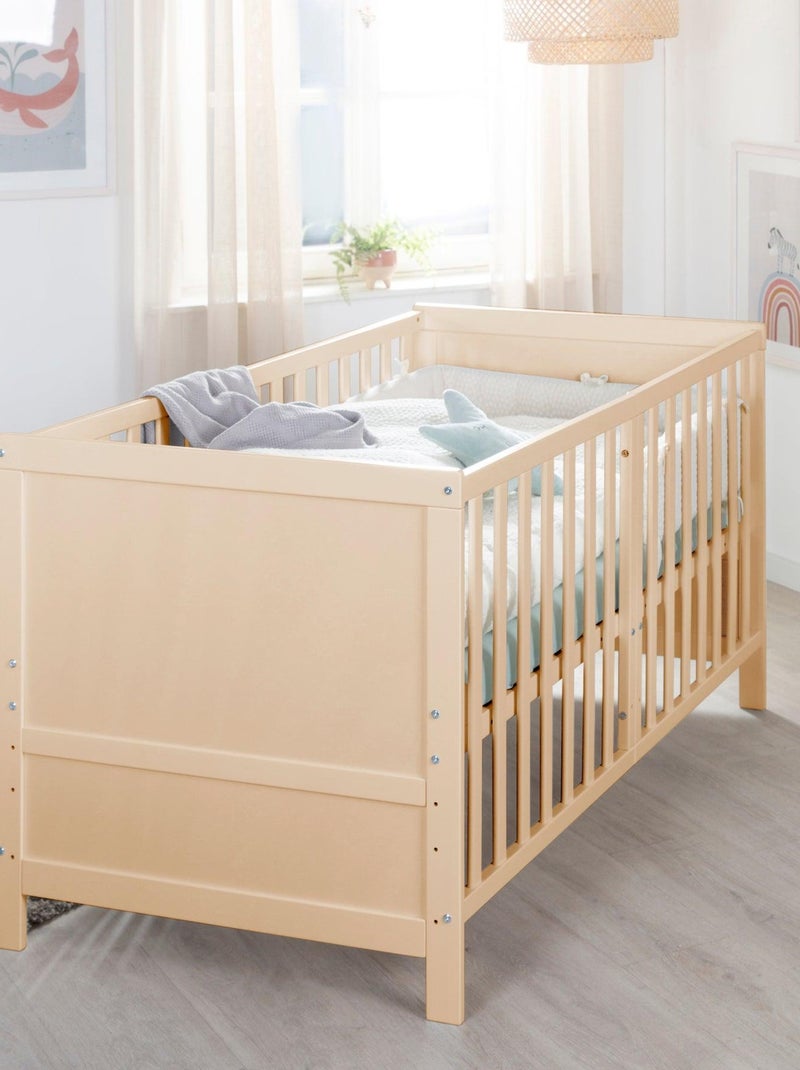 Cuna evolutiva convertible en cama infantil hasta 7 años - Altura ajustable - 'ROBA Easy Sleep' Marrón claro - Kiabi
