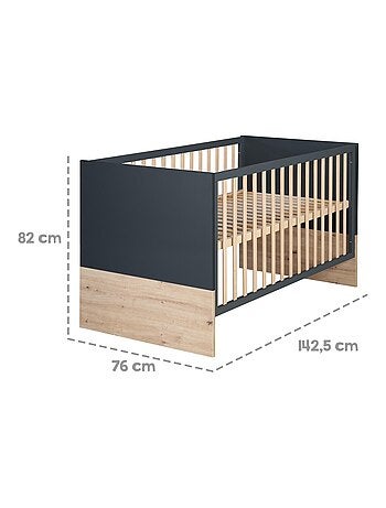 Cuna evolutiva convertible en cama infantil hasta 7 años - altura ajustable - 'roba lenn'