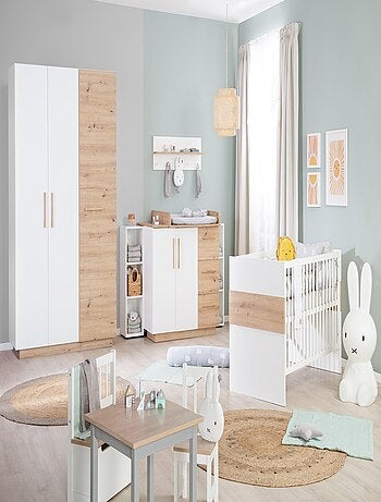 Cuna evolutiva convertible en cama infantil hasta 7 años - Altura ajustable - 'Roba lion'