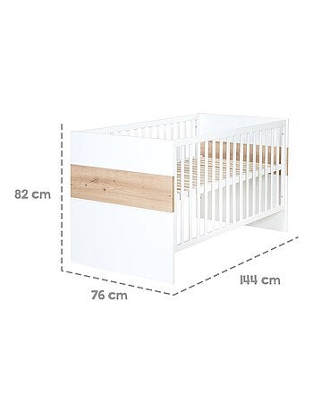 Cuna evolutiva convertible en cama infantil hasta 7 años - Altura ajustable - 'Roba lion'