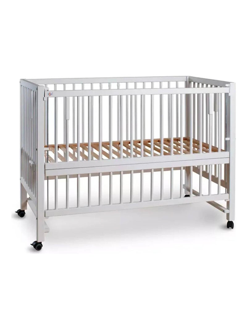 Cuna para bebé, colecho evolutivo 60x120 cm, hajo | Tissi Blanco - Kiabi