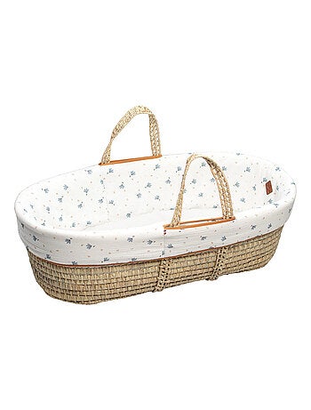 Cuna para bebé con colchón, cubierta y sábana ajustable, bleuet | SEVIRA KIDS