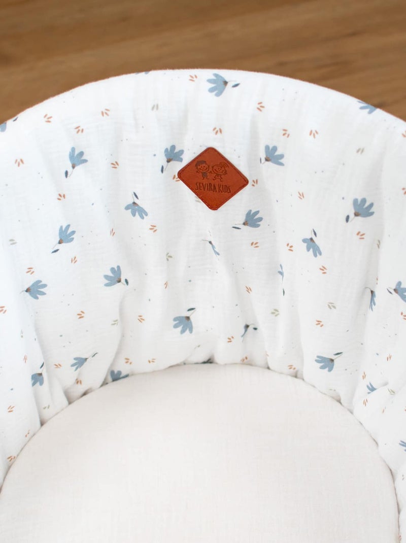 Cuna para bebé con colchón, cubierta y sábana ajustable, bleuet | SEVIRA KIDS Blanco - Kiabi