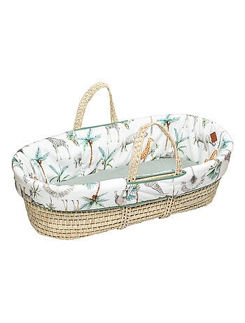 Cuna para bebé con colchón, cubierta y sábana ajustable, safari | SEVIRA KIDS