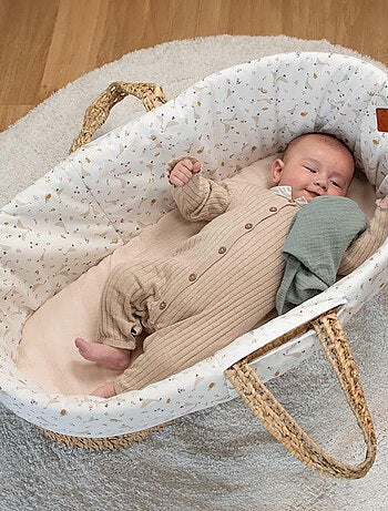 Cuna para bebé con colchón, funda y sábana ajustable, sidonia - SEVIRA KIDS