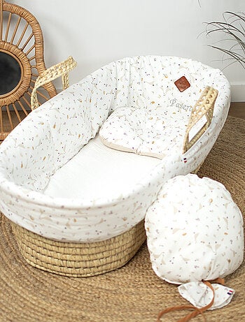 Cuna para bebé con colchón, funda y sábana ajustable, sidonia | SEVIRA KIDS