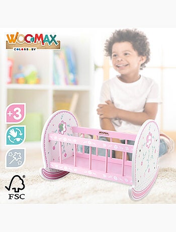 Cuna para muñecas de madera WOOMAX