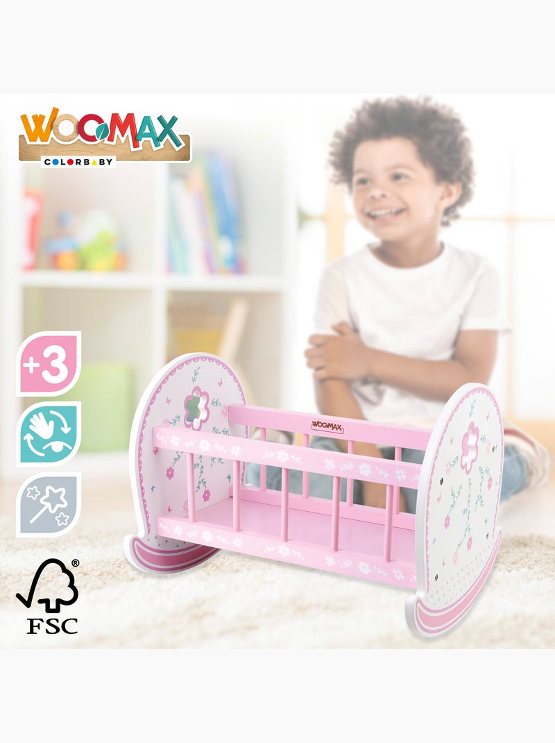 Cuna para muñecas de madera WOOMAX N/D - Kiabi