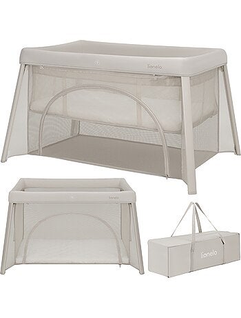 Cuna plegable 2 en 1 LIONELO Mila - Ultraligera - Cuna para bebé - Colchón de 4 cm - Bolsa incluida