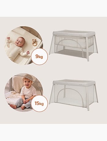 Cuna plegable 2 en 1 LIONELO Mila - Ultraligera - Cuna para bebé - Colchón de 4 cm - Bolsa incluida